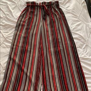 striped dress pants